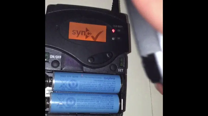Syncing Transmitter to Receiver - Sennheiser G3 system