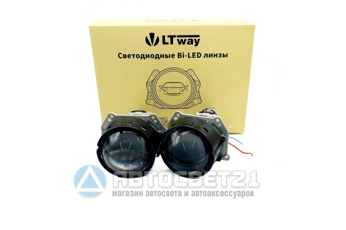 Светодиодные Bi-LED линзы LTway G3 6000K 3.0 дюйма-0