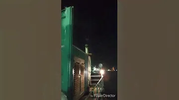 Cummins KTA50 red hot and spitting sparks