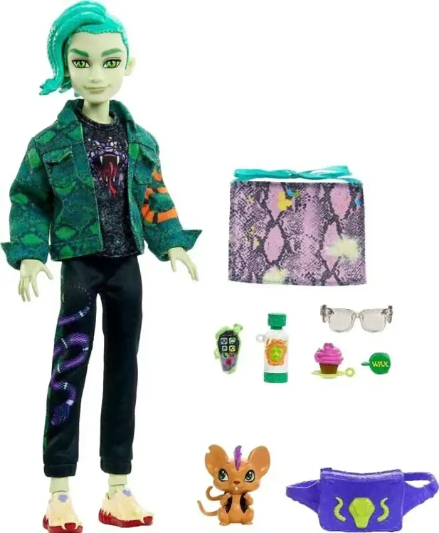Кукла Монстер Хай Дьюс Горгон (Deuce Gorgon) - Базовая G3, Mattel