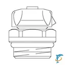 Воздухоспускная пробка G3/8 Oventrop с самоуплотнитнением
