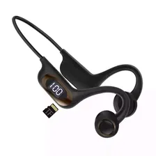 AKZ-G3 True Bone Conduction Earphone bluetooth V5.3 300mAh Battery LED Display Type-C Sports Earhooks Headset